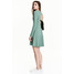 H&M Sukienka z wycięciem 0470607006 Matowa zieleń