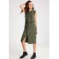 G-Star POWEL CRUSADER ZIP SHIRT DRESS S/LESS Sukienka letnia darkk bronze green GS121C04G