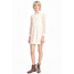 H&M Koronkowa sukienka 0471424003 Naturalna biel