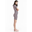 H&M Sukienka z dżerseju w prążki 0406264022 Różowy/Paski