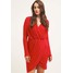 Missguided Plus Sukienka z dżerseju red M0U21C00H