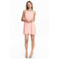 H&M Szyfonowa sukienka 0490202002 Pudroworóżowy
