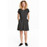 H&M Dżersejowa sukienka 0202017053 Ciemnoszary melanż