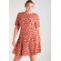 Glamorous Curve Sukienka letnia red/cream GLA21C00G