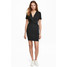 H&M Sukienka z ozdobnym węzłem 0518722001 Czarny