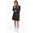 H&M Sukienka z dzianiny dresowej 0500523002 Czarny