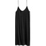 H&M Dżersejowa sukienka do kolan 0526130003 Czarny