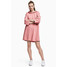 H&M Sukienka dresowa z kapturem 0507757004 Różowy