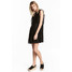 H&M Trapezowa sukienka z szyfonu 0479640001 Czarny