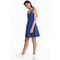 H&M Dżersejowa sukienka 0467302047 Niebieski