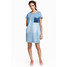 H&M Krótka sukienka dżinsowa 0480491001 Niebieski denim