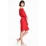 H&M Sukienka z odkrytymi ramionami 0486169003 Czerwony