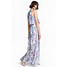 H&M Sukienka z krepy 0483716003 Pudroworóżowy/Kwiaty