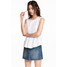H&M Krótka spódnica dżinsowa 0483013001 Niebieski denim