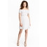 H&M Sukienka z marszczeniem 0481148011 Biały