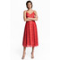 H&M Koronkowa sukienka 0497680001 Czerwony