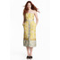 H&M Żakardowa sukienka 0486692001 Żółty/Wzór