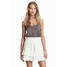 H&M Spódnica z falbanami 0525446001 Biały