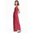 H&M Długa sukienka 0498779008 Malinowoczerwony