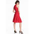 H&M Koronkowa sukienka 0483675002 Czerwony
