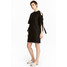 H&M Sukienka w strukturalny wzór 0538785002 Czarny