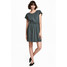 H&M Dżersejowa sukienka 0202017054 Petrol melanż