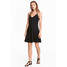 H&M Krótka sukienka z dżerseju 0496762006 Czarny