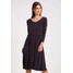 Selected Femme SFSASHA Sukienka z dżerseju black SE521C0DU