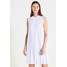 Lacoste Sukienka letnia white/navy blue LA221C01O