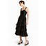 H&M Bawełniana sukienka 0511633005 Czarny