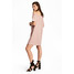 H&M Sukienka z odkrytymi ramionami 0488310002 Pudroworóżowy