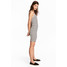 H&M Sukienka z dżerseju w prążki 0528765002 Biały/Paski
