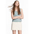 H&M Krótka spódnica koronkowa 0510877001 Naturalna biel
