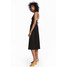 H&M Sukienka z dekoltem w serek 0543777006 Czarny