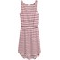 H&M Sukienka bez rękawów 0525335003 Biały/Czerwone paski