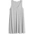 H&M Dżersejowa sukienka w serek 0491168007 Szary melanż