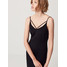 Mohito Czarna sukienka z ozdobnymi ramiączkami SK060-99X