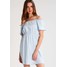 Vero Moda Tall VMZOE Sukienka letnia light blue denim VEB21C008