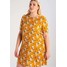 Glamorous Curve Sukienka letnia mustard cream GLA21C00S