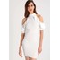 Missguided Tall EXCLUSIVE FRILL COLD SHOULDER Sukienka etui white MIG21C00D