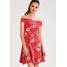 Dorothy Perkins Tall FLORAL Sukienka z dżerseju red DOA21C00Q