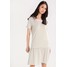 Selected Femme SFMY PERFECT Sukienka z dżerseju slate green/bright white SE521C0E0