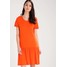 Selected Femme SFMY PERFECT Sukienka z dżerseju mandarin red SE521C0E0