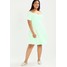 New Look Curves BARDOT Sukienka z dżerseju mint green N3221C05U