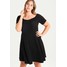 New Look Curves BARDOT Sukienka z dżerseju black N3221C05U