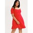 New Look Curves BARDOT Sukienka z dżerseju red N3221C05U