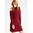 New Look Sukienka dzianinowa dark burgundy NL021C0JX