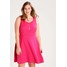 New Look Curves SKATER Sukienka z dżerseju bright pink N3221C05K