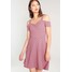 Dorothy Perkins GEO COLD SHOULDER Sukienka z dżerseju pink DP521C13D