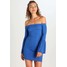 New Look TRUMPET SLEEVE Sukienka etui mid blue NL021C0LF
